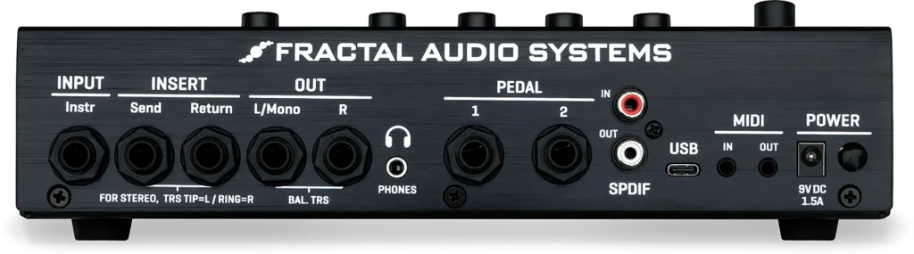 Fractal Audio AM4 Rear Panel