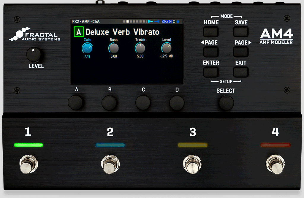 AM4 Amp Mode Channel Footswitches