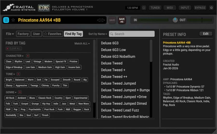 ICONS Preset Browser