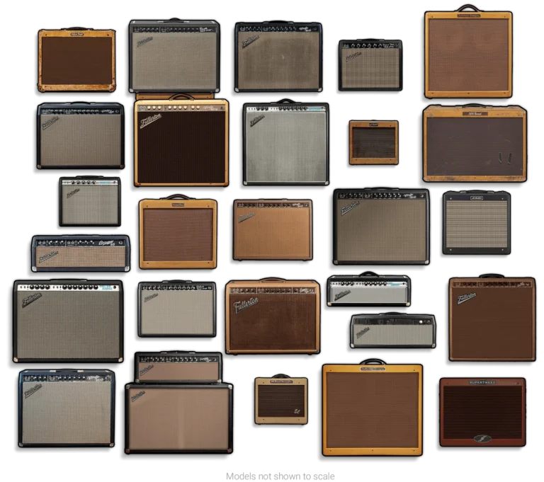 Some of the amp models in ICONS Fullerton